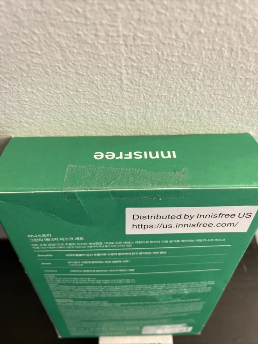 INNISFREE Green Tea Energy Mask Set of 10 sheets, exp 2028